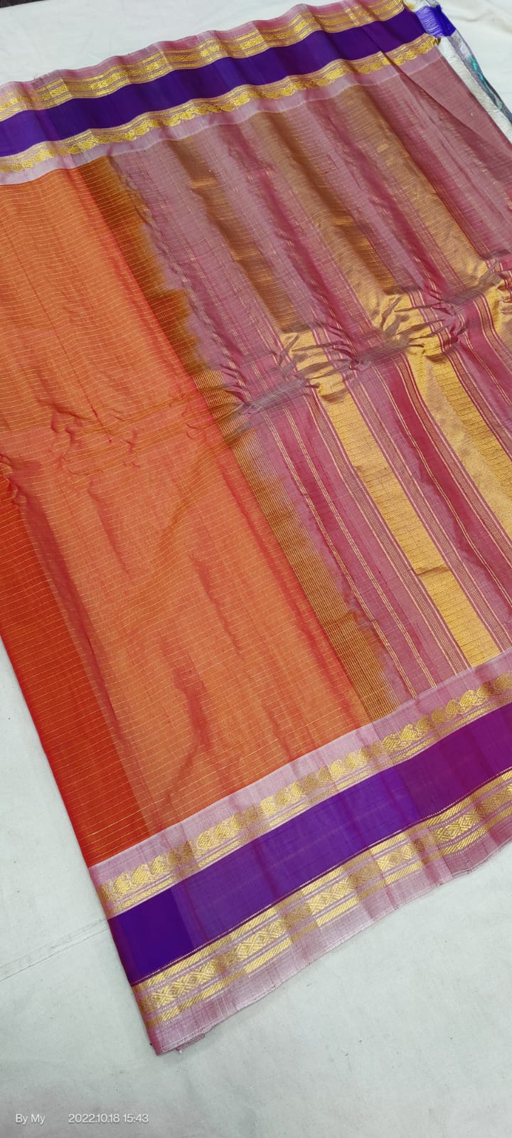Gadwal Handloom Pure Sico Self - GadwalHandloom