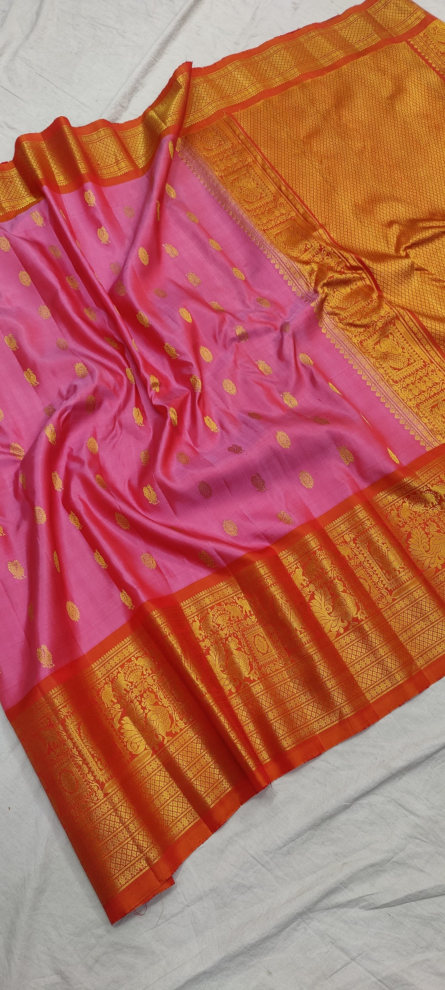 Gadwal Handloom Pure SIlk Kanchi Border-10