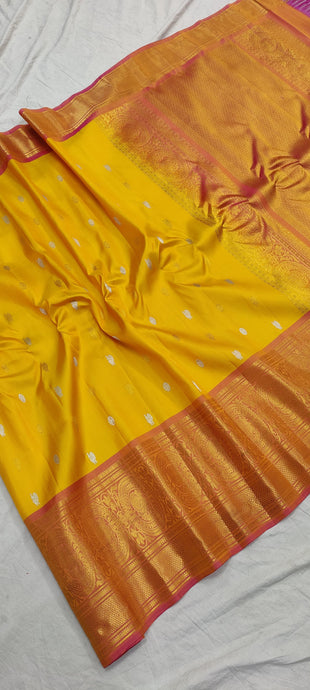 Gadwal Handloom Pure SIlk Kanchi Border-11