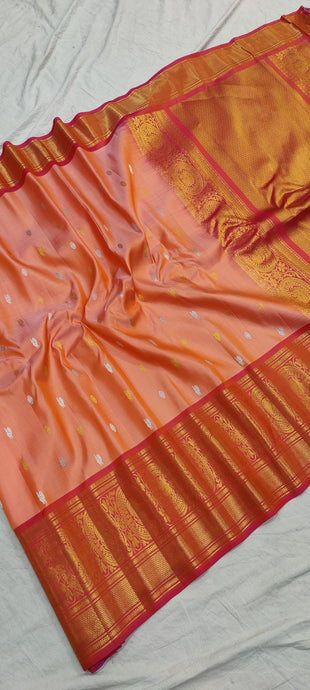 Gadwal Handloom Pure SIlk Kanchi Border-12