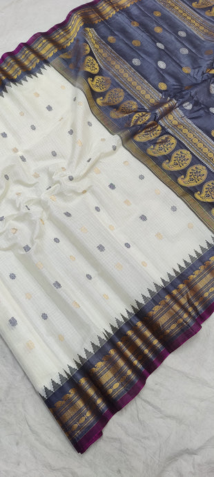 Gadwal Pure Sico Kuttu border-1_Cream with grey