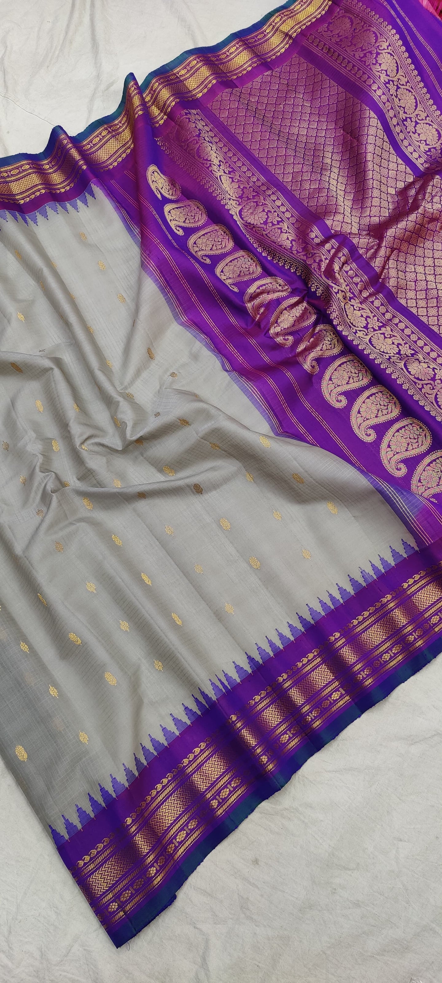 Gadwal Pure Sico Kuttu border-2_grey with mejenth