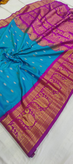 gadwalhandloom pure silk kanchi kuttu border -17