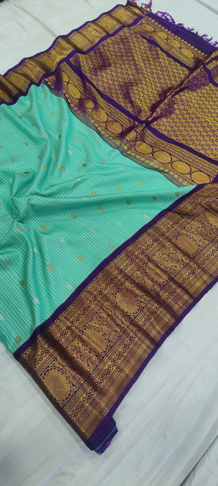 gadwalhandloom pure silk kanchi kuttu border -20