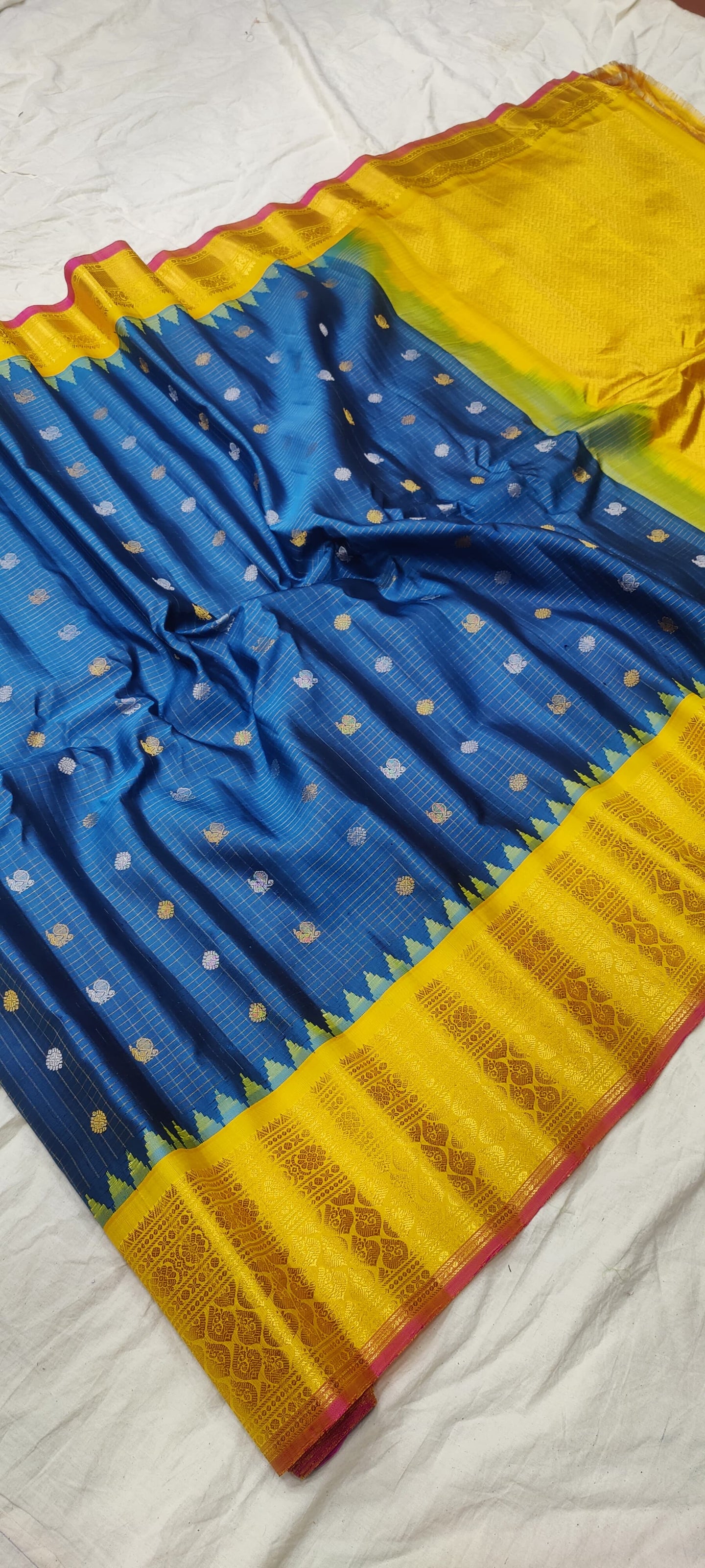 gadwalhandloom pure silk kanchi kuttu border -38