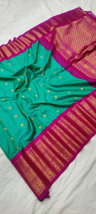 gadwalhandloom pure silk kanchi kuttu border -44