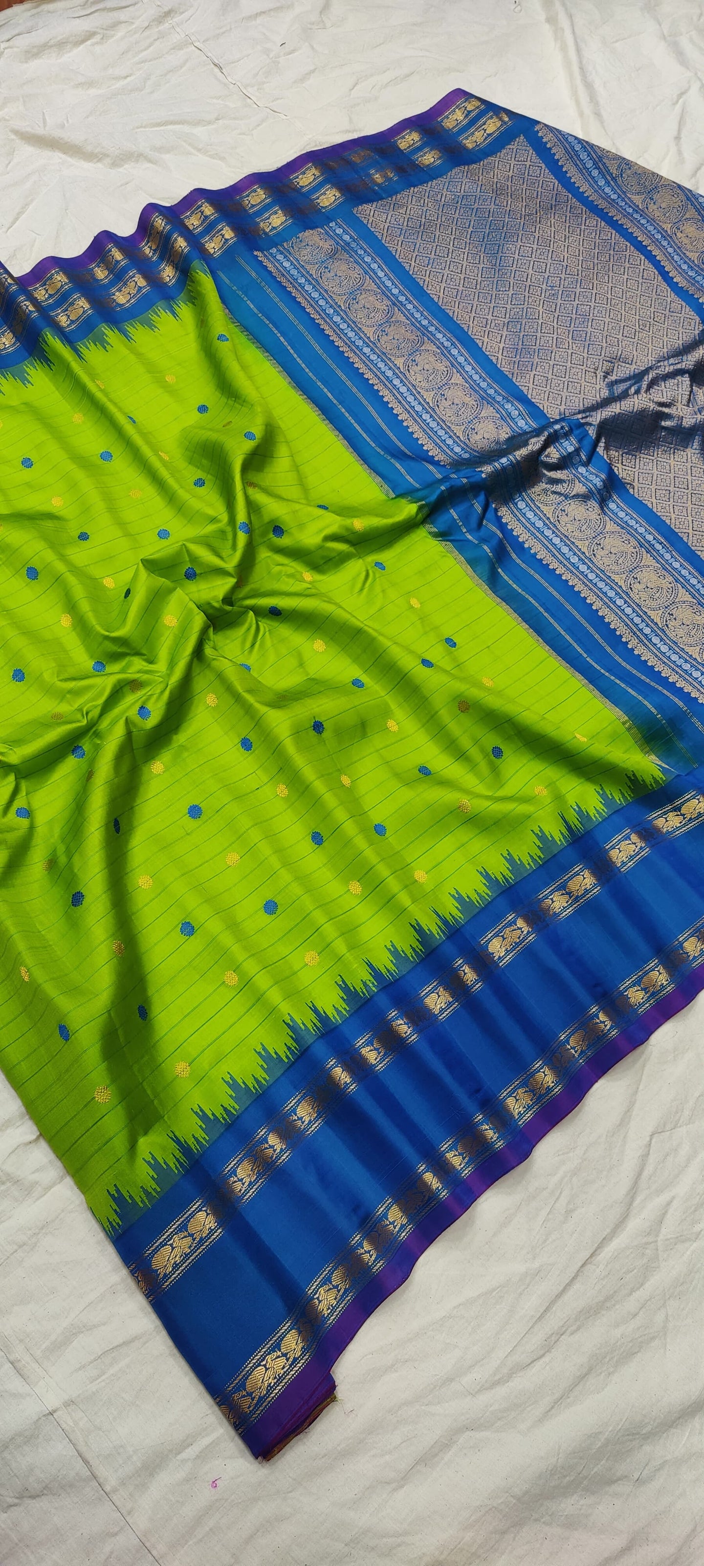 Gadwal Handloom Pure Silk Traditional border_4