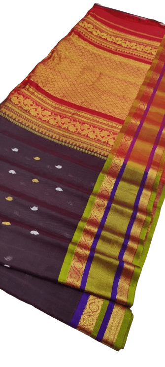 Gadwal Handloom Pure Sico Self Rich Pallu16