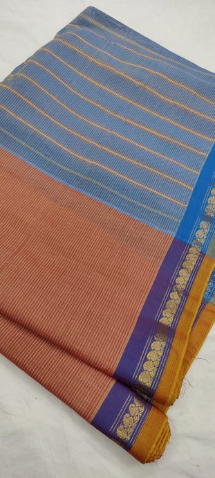 Gadwal Handloom Pure Cotton Small Border - GadwalHandloom