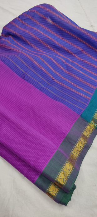 Gadwal Handloom Pure Cotton Small Border - GadwalHandloom