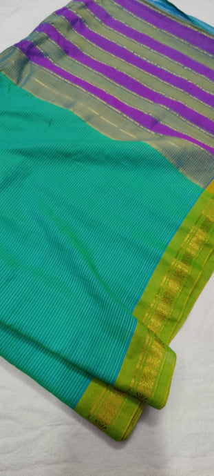 Gadwal Handloom Pure Cotton Small Border - GadwalHandloom
