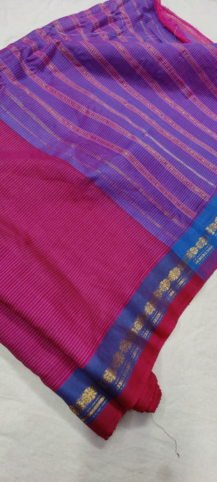 Gadwal Handloom Pure Cotton Small Border - GadwalHandloom