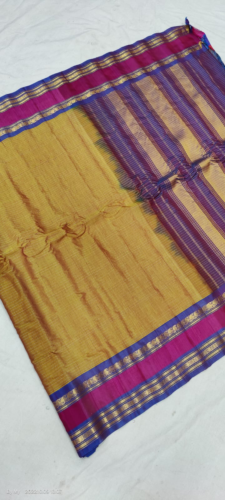 Gadwal Handloom Pure Sico Self - GadwalHandloom