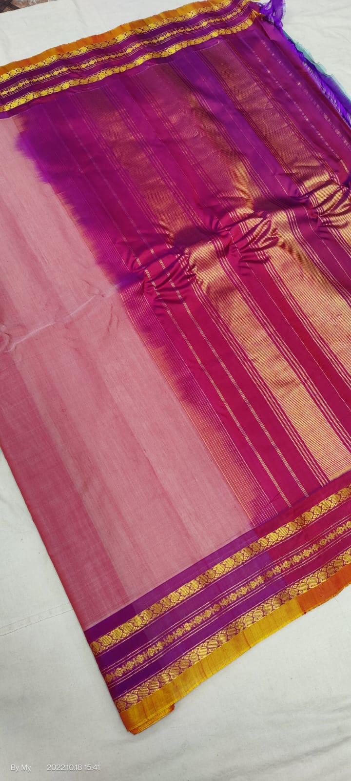 Gadwal Handloom Pure Sico Self - GadwalHandloom