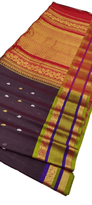 Gadwal Handloom Pure Sico Self Rich Pallu - GadwalHandloom