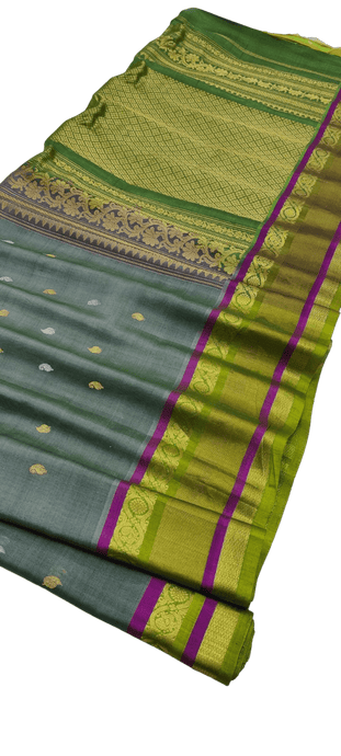 Gadwal Handloom Pure Sico Self Rich Pallu - GadwalHandloom