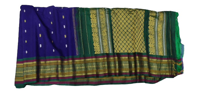 Gadwal Handloom Pure Sico Self Rich Pallu - GadwalHandloom