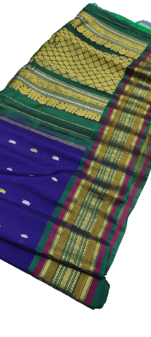 Gadwal Handloom Pure Sico Self Rich Pallu - GadwalHandloom