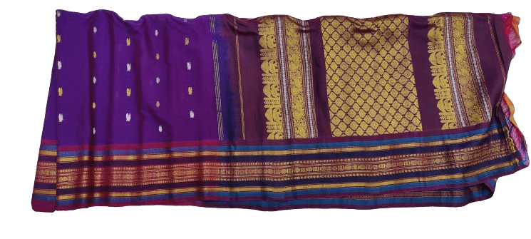 Gadwal Handloom Pure Sico Self Rich Pallu - GadwalHandloom