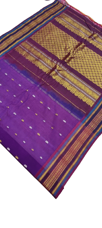 Gadwal Handloom Pure Sico Self Rich Pallu - GadwalHandloom