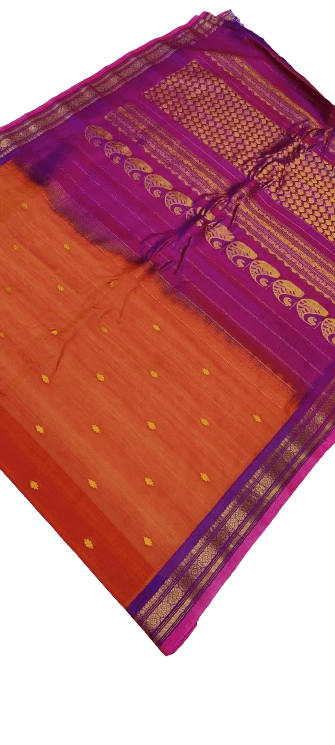 Gadwal Handloom Pure Sico Self Rich Pallu - GadwalHandloom