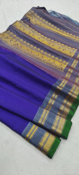 Gadwal Handloom Pure Sico Self Sarees Gadwal Pure Cotton 